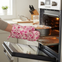 Designer Multicoloured Oven Mitt and Pot Holder (24 Cm)